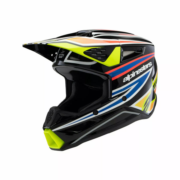 Alpinestars (MX) hjelmoverflade SM3 WURX BLK/YL/B Y 8302125-1574 -S