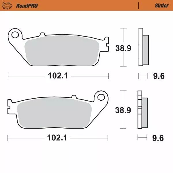 Moto-Master Brake Pad Sinter Front 404001