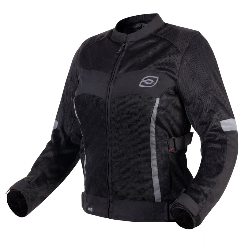 Ozone Lady Textile Mc-Jacket Dart Black