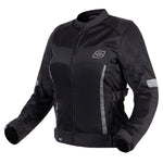 Ozone lady textile mc-jacket dart black