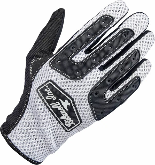 BILTWELL GLOVES ANZA WHHT/BLK MD 1507-0401-003