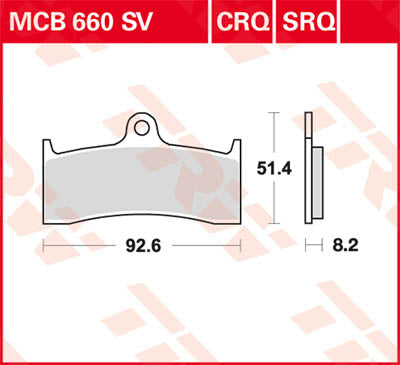 TRW Brake Pad TRW MCB660SV MCB660SV