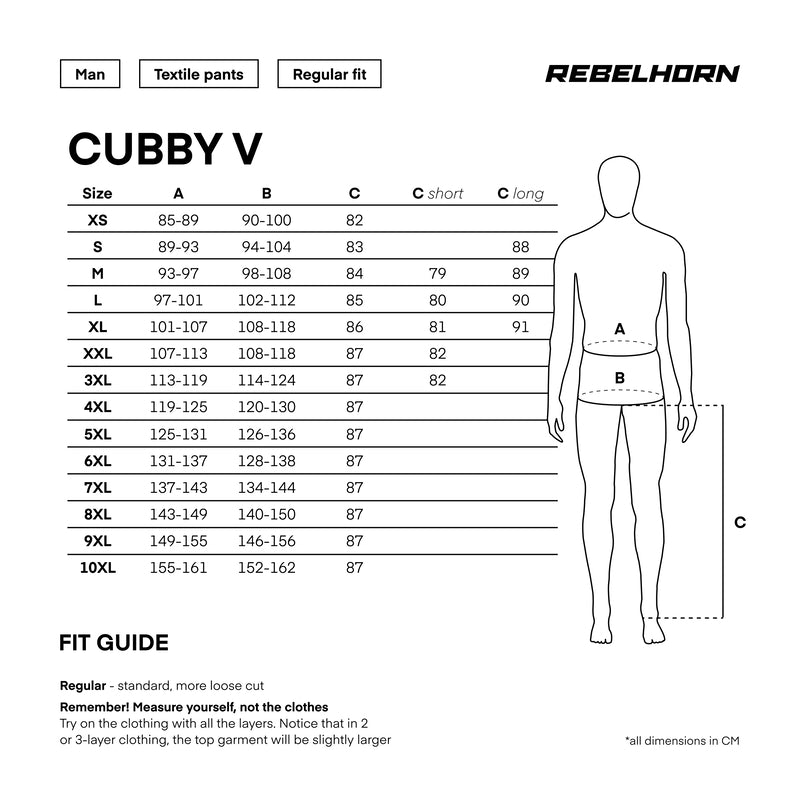 Rebelhorn tekstil mc-bukser cubby mod grå