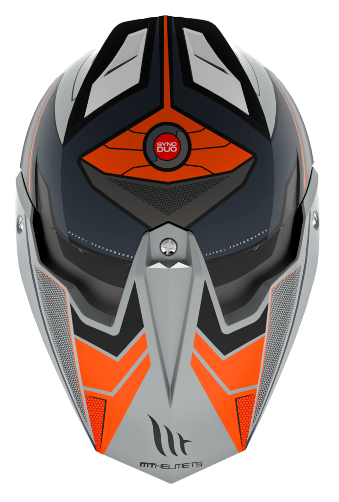 MT -hjelme Enduro MC Helmet Synchrony Patrol Matt Orange