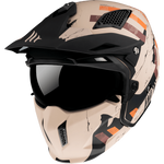 MT -hjelme Åbn MC Helmet Streetfighter A14 Matt Orange