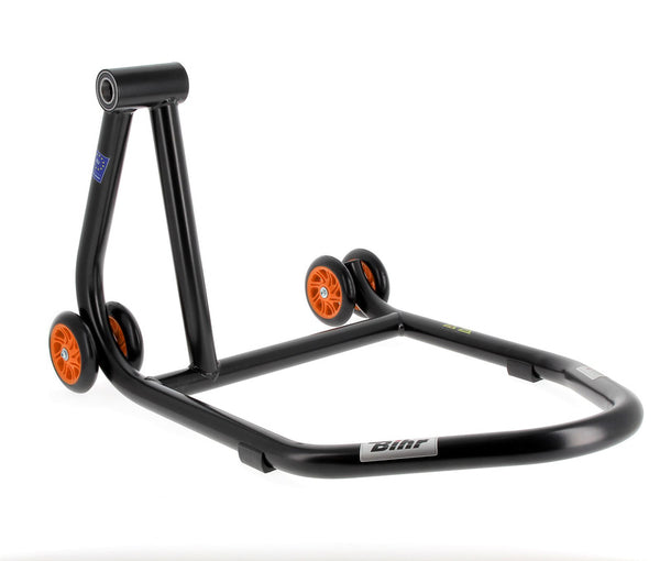 Bihr hjemmebane forlod en enkelt arm paddock stativ Matt Black Orange Wheelsnull