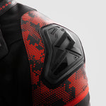 Rebelhorn Mc-læderjakke Veloce Black /Camo Red