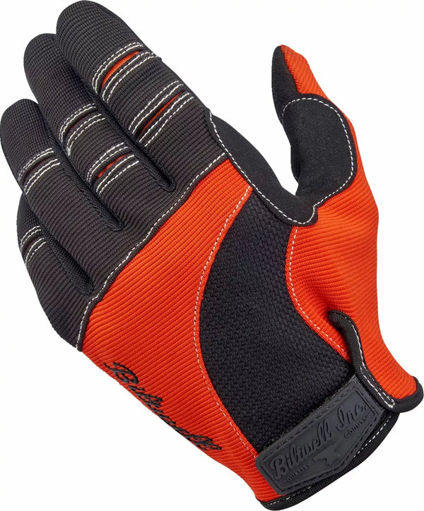 BILTWELL GLOVES MOTO ORG/BLK SM 1501-0106-002