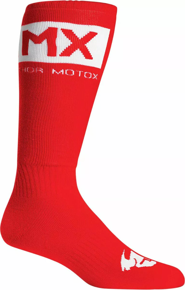 Thor Sock MX Solid Rd/Wh 10-13 3431-0674