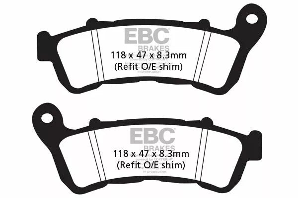 EBC BRAKE PAD CARBON SCOOTER SFAC388
