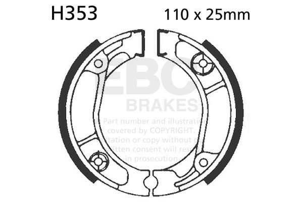 EBC Brake Shoe Standard H353
