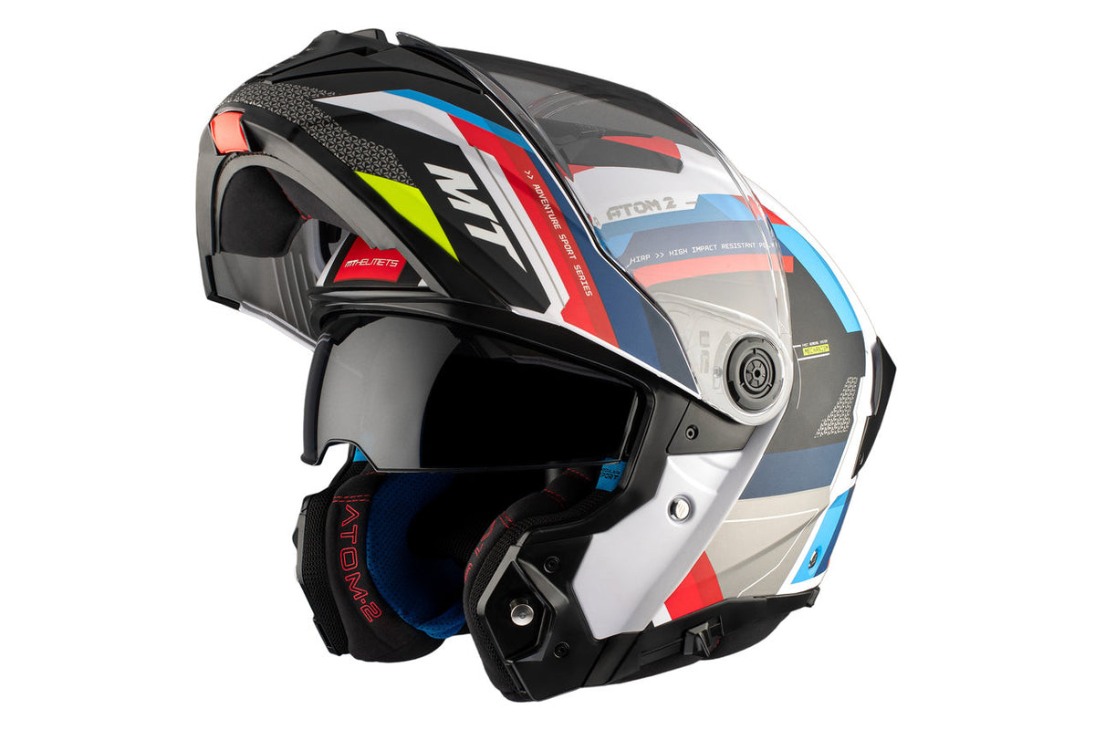 MT -hjelme Åbnbar MC Helmet Atom 2 SV Blast A0 Pearl