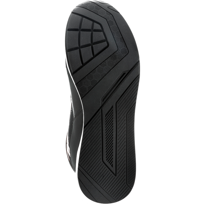 Seventy Unisex Mc-Skor SD-BC10 Svart sula med halkskyddsmönster för ökad säkerhet och stabilitet vid motorcykelkörning.