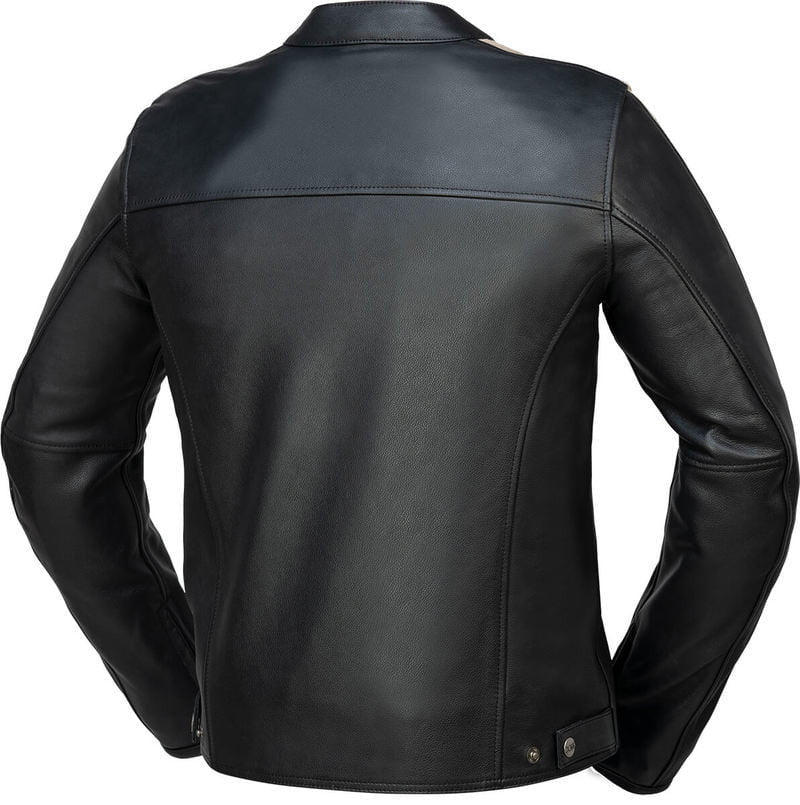 ixs mc-leather jakke ld klassisk stribe sort