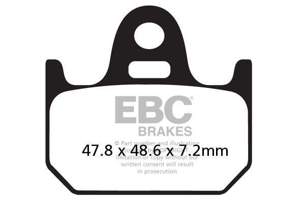 EBC Brake Pad FA ser organisk FA162 ud