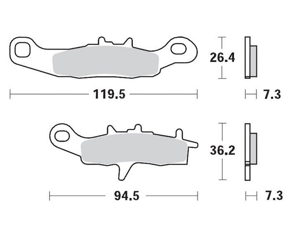 Moto-Master Brake Pad Racing 093911