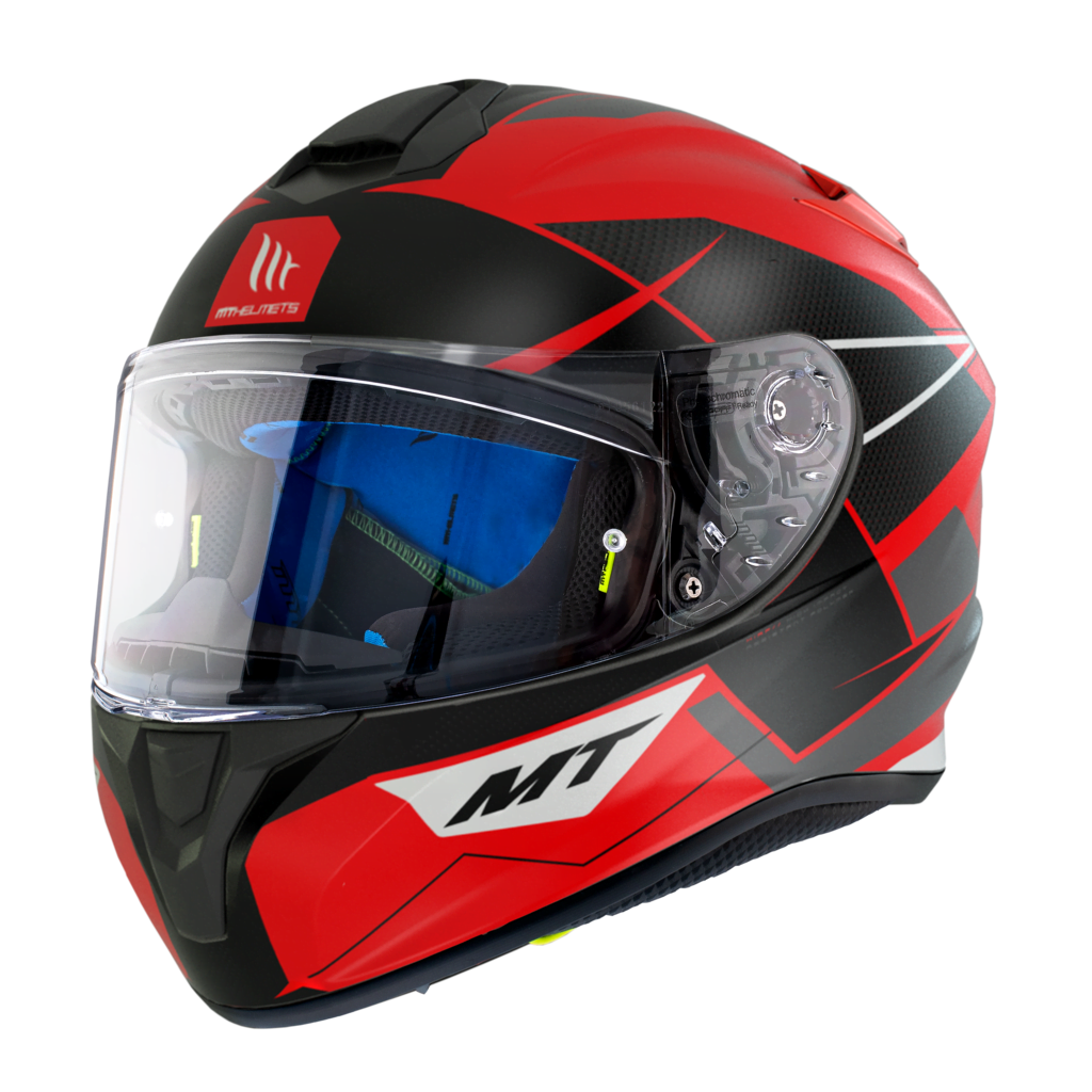 MT -hjelme Integral MC Helmet Targo Podium Rojo