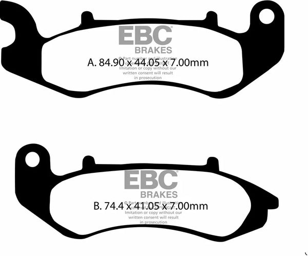 EBC Brake Pad FA ser organisk FA707