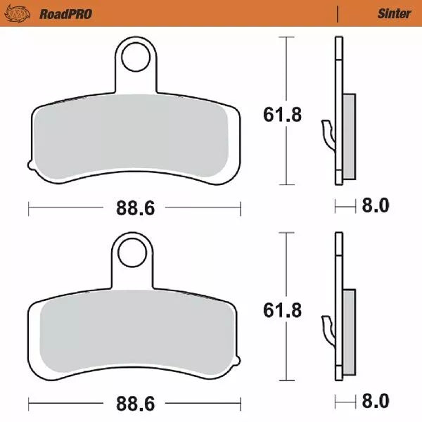 Moto-Master Brake Pad Sinter Front 411501