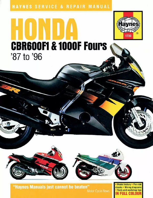 Haynes Manual She CBR600/1000 1730