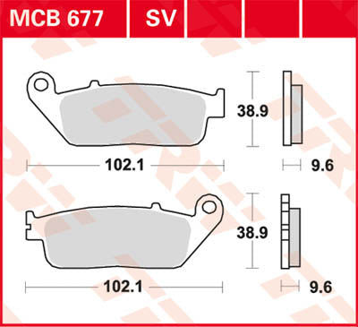 TRW Brake Pad TRW MCB677SV MCB677SV