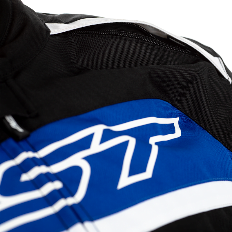 Rst textile mc-jacket pilot black /blue