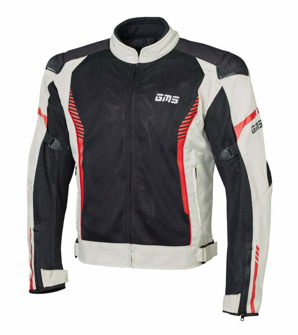 GMS Textile MC Jacket Samu Mesh Gray /Black /Red