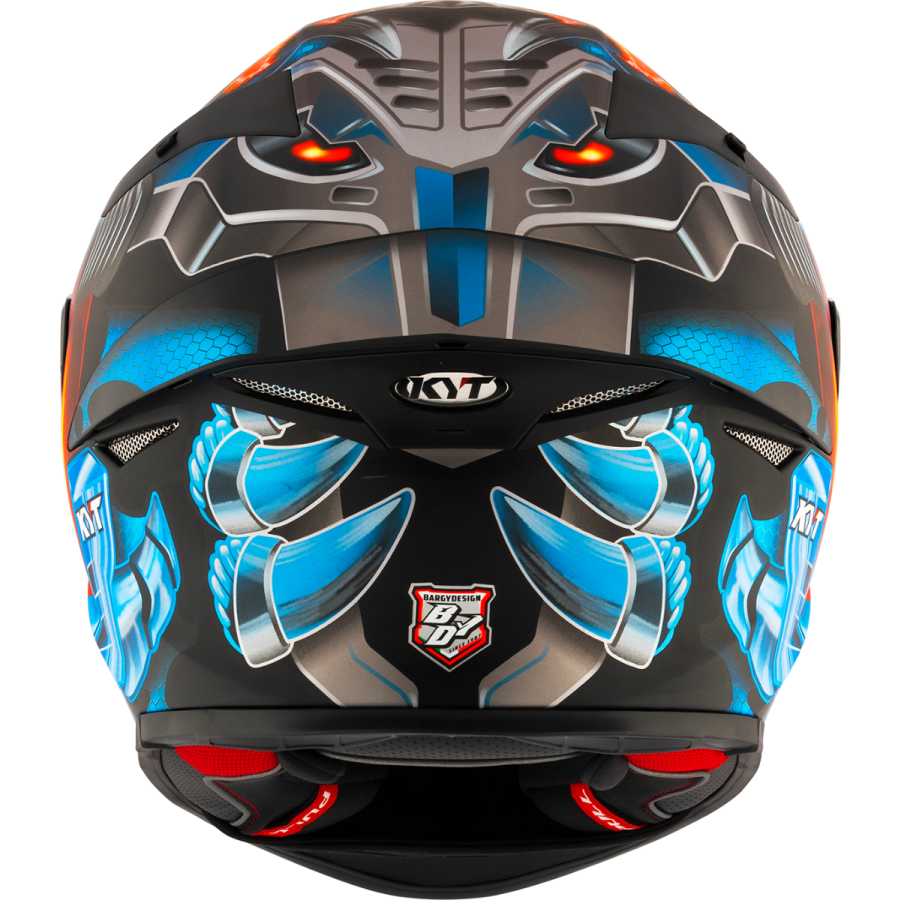 KYT Integral MC Helmet TT-Revo Gear E6 sort /rød /blå