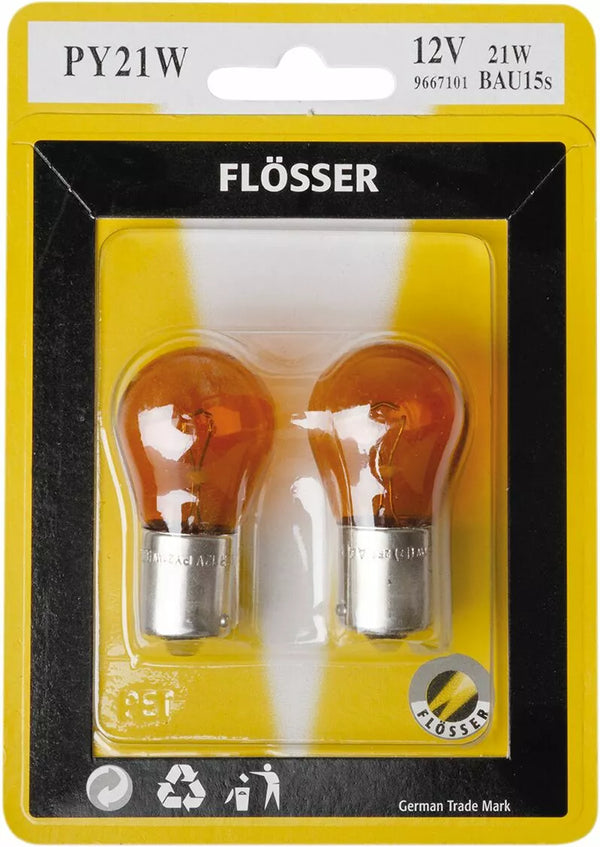 Flosser pære 12V PY21W BAU15S AMB 10PK 667101