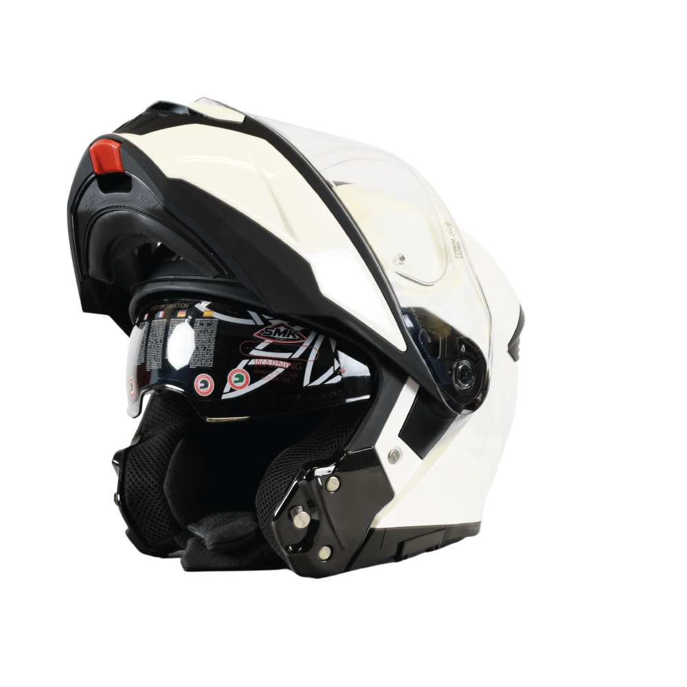 SMK åbnelig MC Helmet Gullwing White