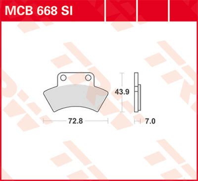 TRW Brake Pad TRW MCB668SI MCB668SI
