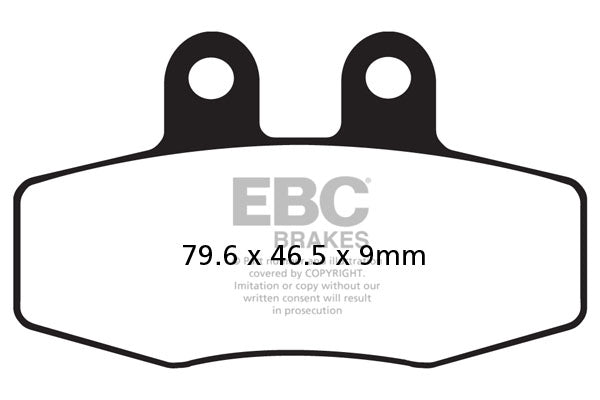 EBC Brake Pad FA ser organisk FA132 ud