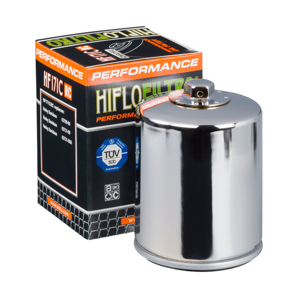 Hiflofiltro Performance Oil Filter Chrome - HF171CRC HF171CRC