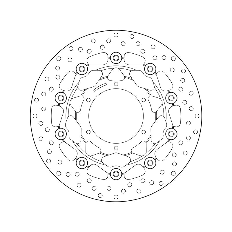 BREMBO Serie Oro Round Floating Brake Disc 78B40823