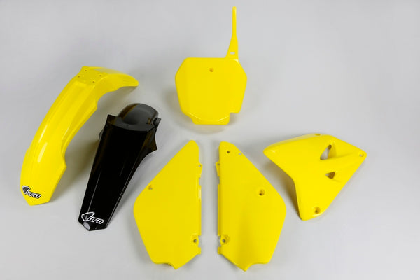 UFO Restyled Plastic Kit OEM Color (2016) Gul/sort Suzuki RM85 sukit405k@999D