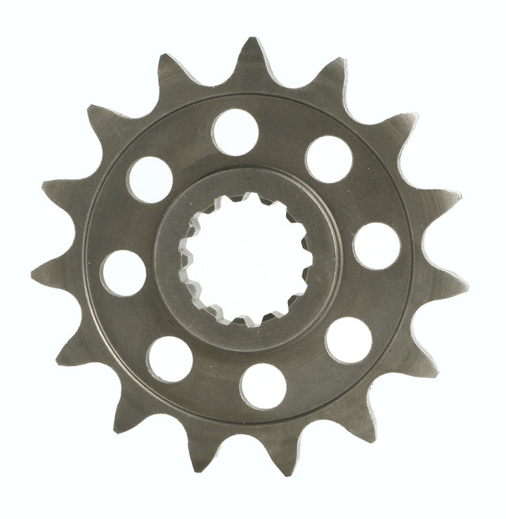 PBR Steel Standard Front Sprocket 340 - 520 340 12 18NC i stål med 13 kuggar och centrumhål, används för fordonstillbehör och drivsystem.