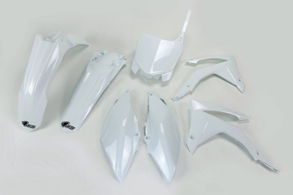 UFO Plastic Kit White Honda CRF250R/CRF450R Hokit116@041