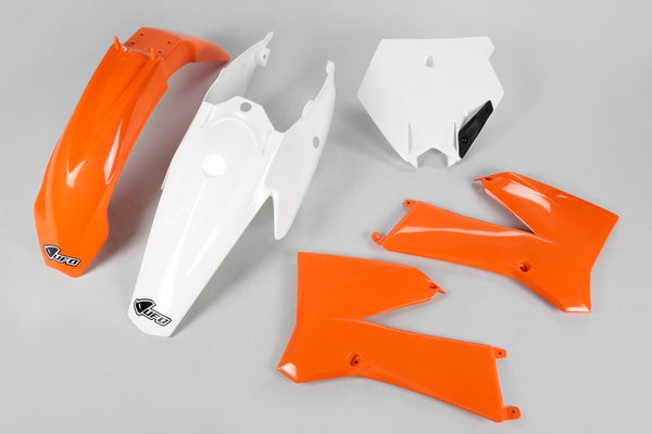 UFO Plastic Kit Oem Color Orange/Blanc KTM SX85 KTKIT508@999
