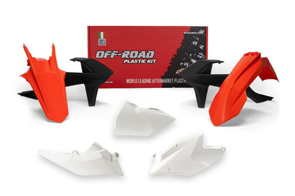 Racetech Plastic Kit OEM Color (2018) Rød/sort/hvid KTM R-KITKTM-OEM-418