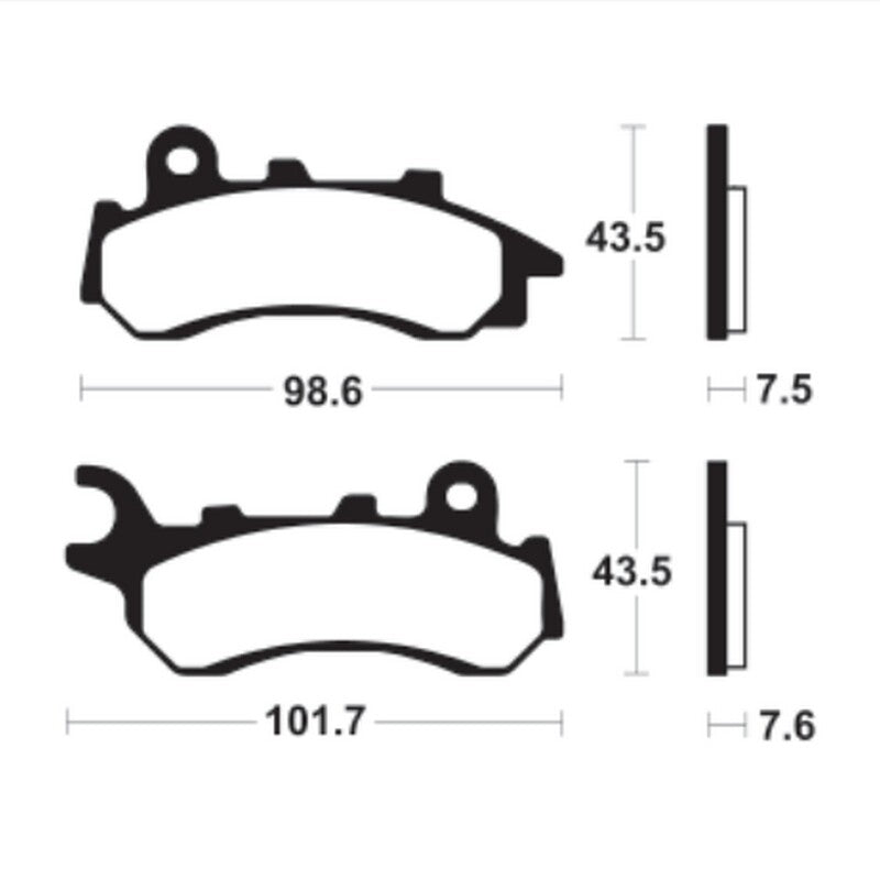 Tecnium Organic Brake Pads - ME464 (til Nissin Caliper) 1090542