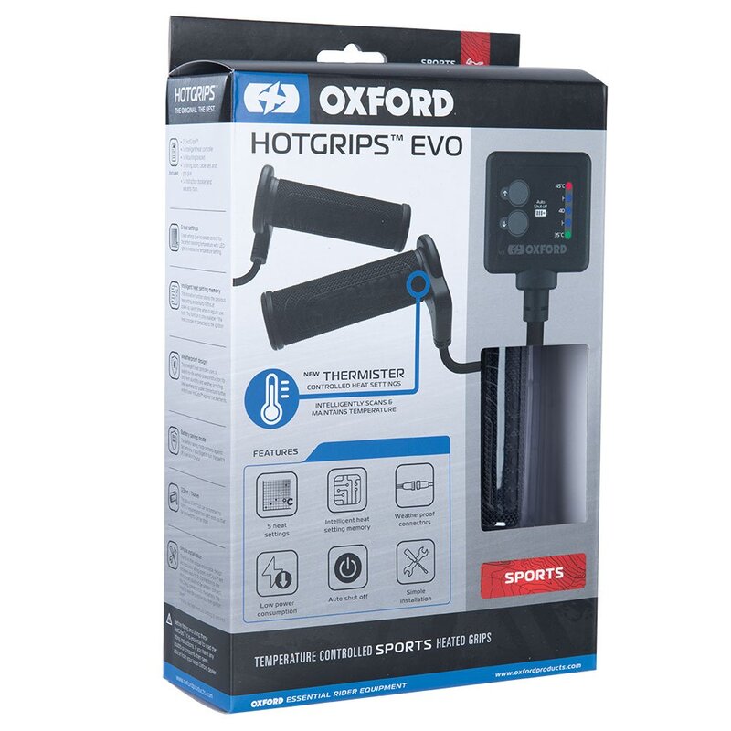 Oxford Hotgrip Sport opvarmede greb Auto termistor switch El422