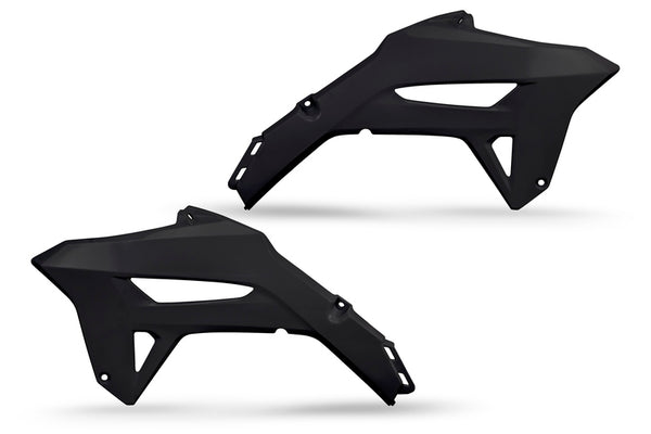 UFO Radiator Covers Black Honda CRF 450 R HO05605#001