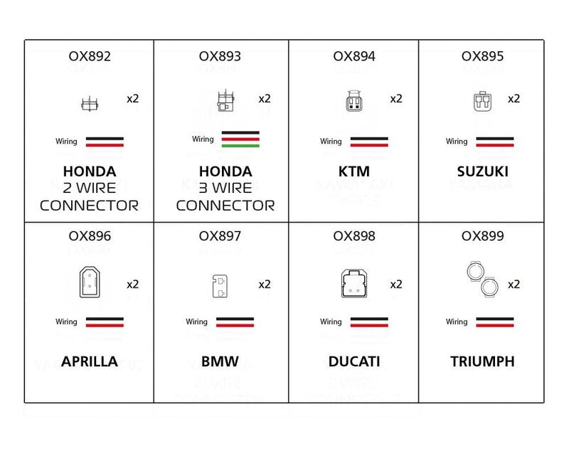 Oxford -indikatoradapterkabel - Honda 2 Wire Connector OX892