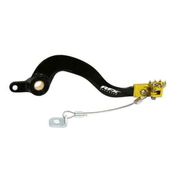 RFX PRO FT Rear Brake Liver (Black/Yellow) - Suzuki RMZ250 FXRB3010099LY