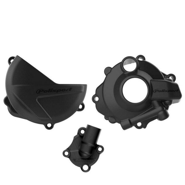 Policeport Clutch, Ignition and Water Pump Cover Protection Set - Honda CRF 250 R (18-22) 90957