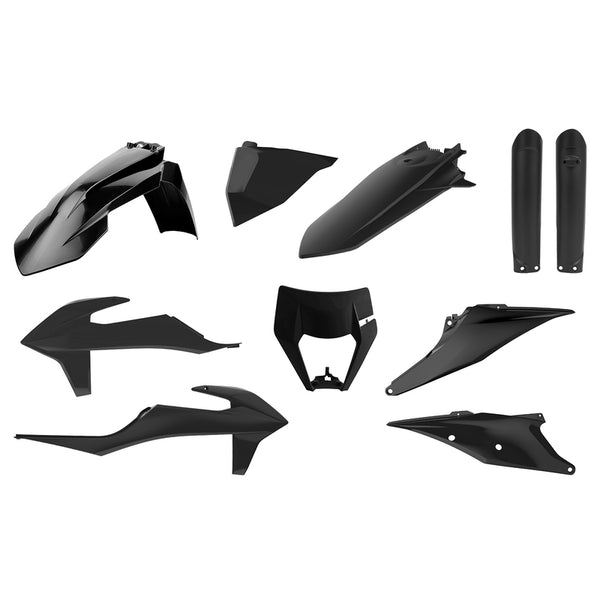 Police Port Plastic Kit Black - KTM EXC/EXC -F 91017