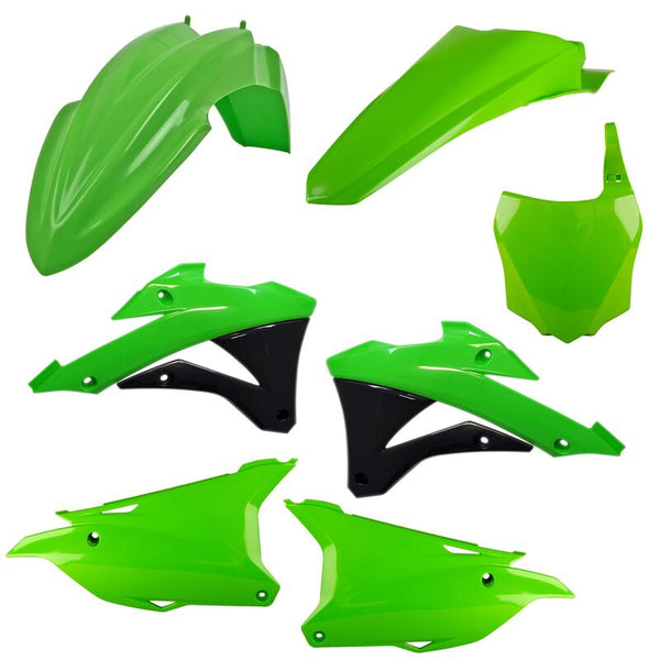 Policeport Plastic Kit Oem Color - Kawasaki KX 85 (92) 91333
