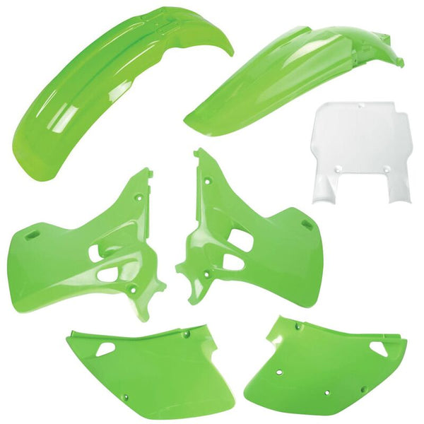 Police Port Plastic Kit Oem Color - Kawasaki KX 125/250 91337
