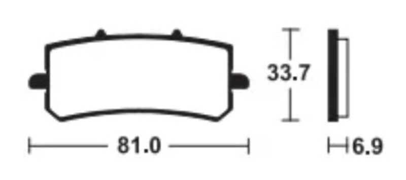 Tecnium sintrede metalbremseklodser - MTR462 1121580