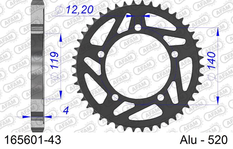 AFAM Aluminium bageste talte 165601 - 520